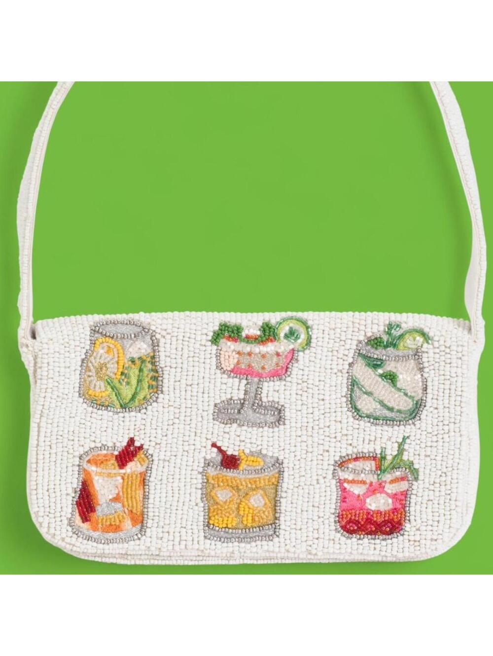 NWT Tiktok Viral Cocktail Tropical Beaded Bag